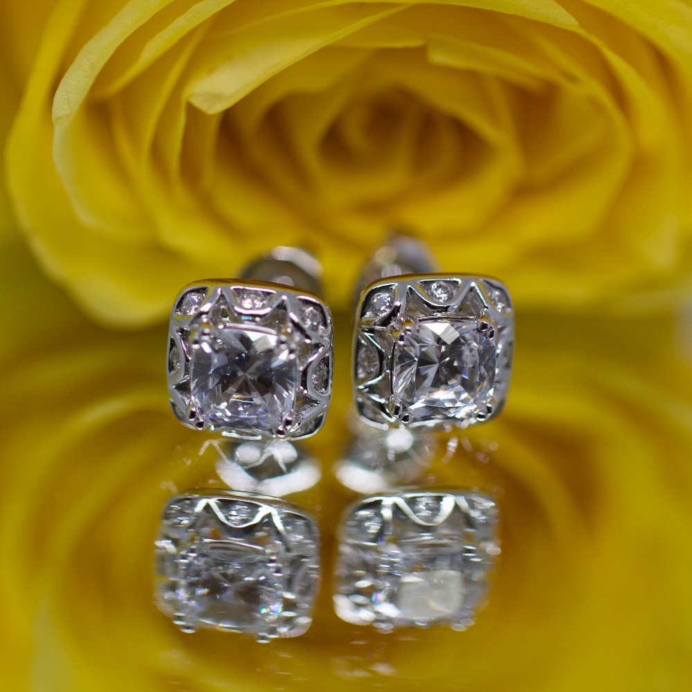 Tacori 925S White Topaz Cushion Limited Edition - Picture 2 of 12